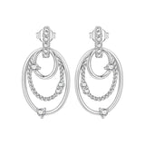 Orstarry S925 sterling silver 18k gold classic knot stud earrings for women, close-up jewelry detail