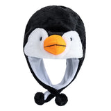 Unisex plush 3D animal decorative winter hat with funny couple design for men and women