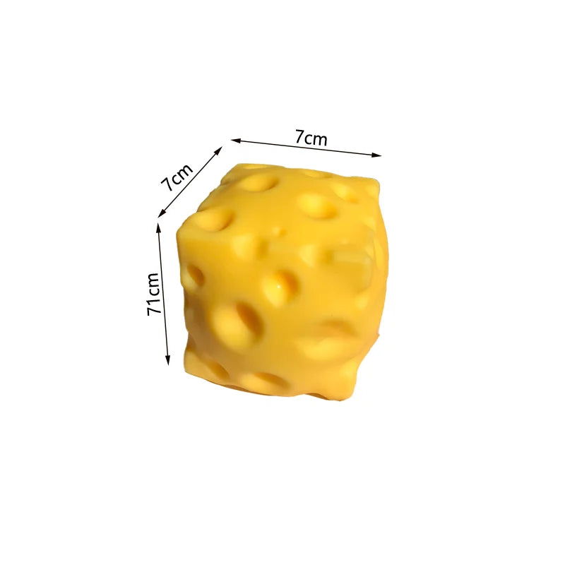 HSF Marketplace squishy cheese squeeze toy for stress relief and sensory fun