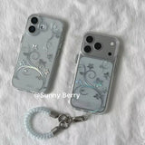 Flower vine Y2K glitter phone case for iPhone models by HSF Marketplace