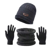 Men's winter hat, scarf and gloves set by HSF Marketplace for cold weather comfort