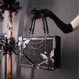 Y2K butterfly spider web chain handbag, vintage gothic tote by HSF Marketplace