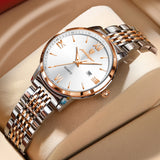 POEDAGAR Exquisite Woman Watch Waterproof Luminous Date Ladies Watch High Quality Stainless Steel Elegant Women's Quartz Watches