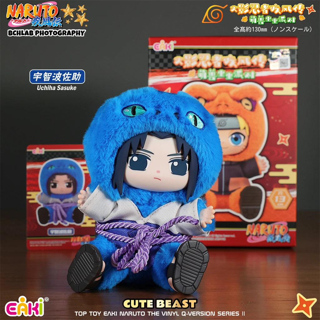 TOPTOY EAKI Naruto sit-in party blind box figure featuring Jiraiya, Orochimaru, or Tsunade collectible character figure