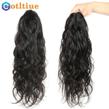 HSF Marketplace human hair body wave drawstring ponytail hairpiece, 8–26 inch natural-looking tail extension