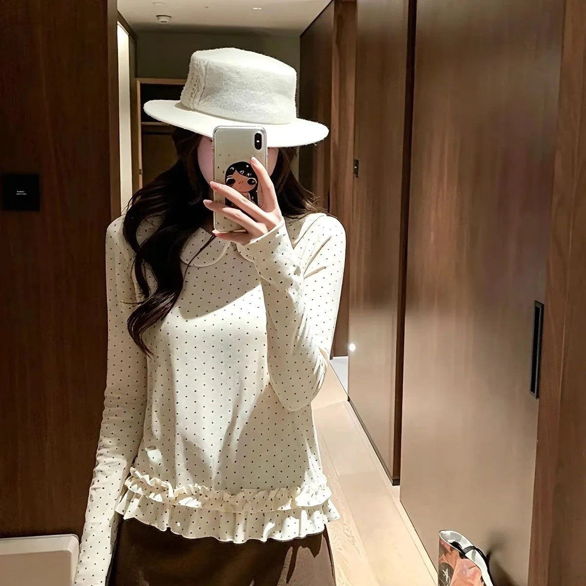 Kawaii Y2K Japanese-style long sleeve T-shirt for women by HSF Marketplace