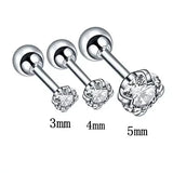 HSF Marketplace stainless steel heart stud earrings set for everyday wear