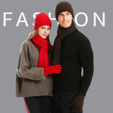 Winter warm beanie, scarf and gloves set for men and women by HSF Marketplace