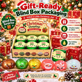 1-5PCS Christmas Dumpling Squishy Blind Box TPR Slow Rising Squeeze Fidget Sensory Stress Relief Holiday Surprise Gift Set