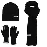 Women's winter warm knitted hat, scarf and gloves set in a coordinated design by HSF Marketplace