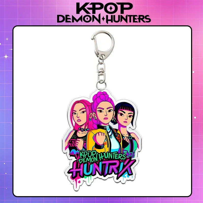 Kpop Demon Hunters acrylic keychain, unique anime accessory by HSF Marketplace