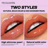 5-piece set of HSF Marketplace lip gloss, lip oil, and liquid lipstick in assorted shades with glossy finish