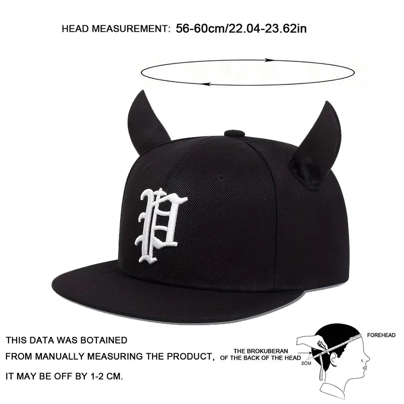Unisex P letter embroidery adjustable baseball hat, casual outdoor trucker cap in women's hats style