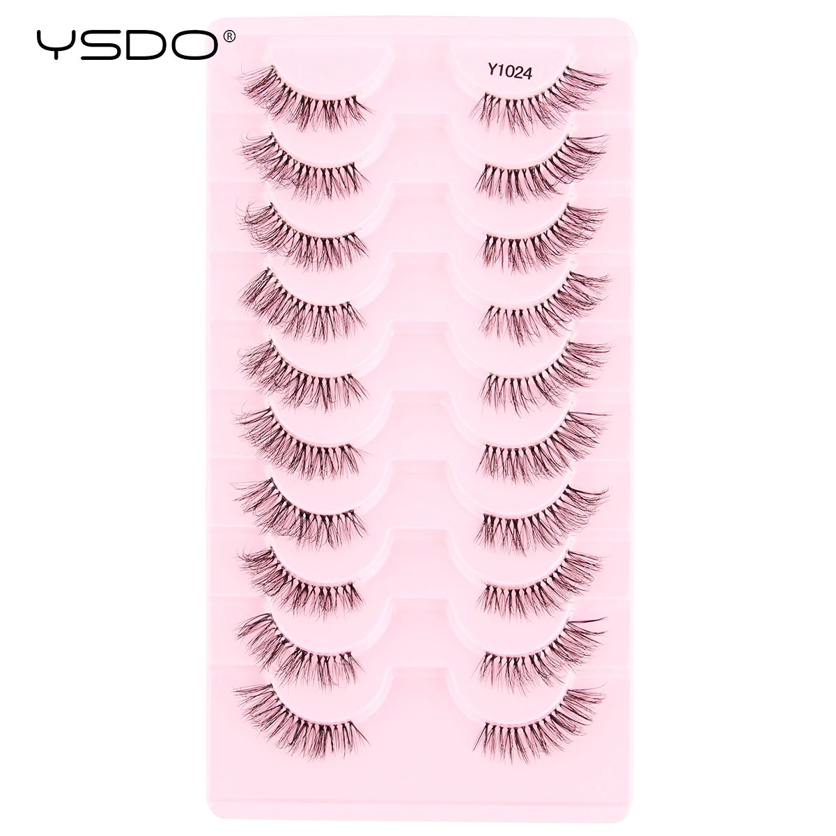 Natural half false eyelashes, 5 or 10 pairs, by HSF Marketplace for effortless beauty looks