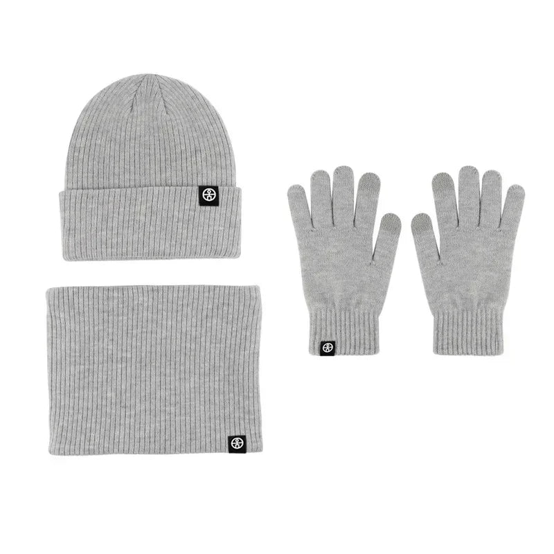 Women's winter beanie hat, gloves and snood scarf set by HSF Marketplace