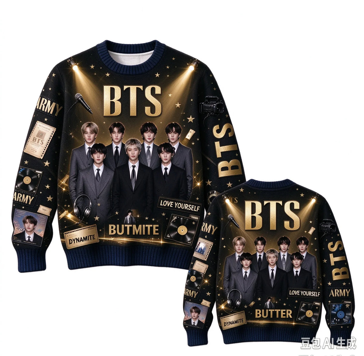 BTS Love Yourself ARMY sweatshirt by HSF Marketplace, K-pop fan apparel