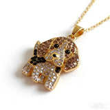 Cute Beagle pendant necklace, elegant dog lover jewelry by HSF Marketplace