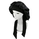 Satin sleep cap for hair care by HSF Marketplace, soft stylish nightwear bonnet for protecting hair overnight