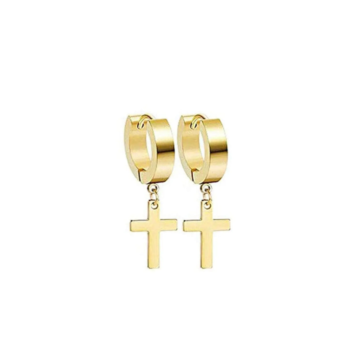 Black stainless steel stud earrings set for men and women by HSF Marketplace