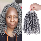 10 Inch Short Curly Spring Pre-twisted Braids Synthetic Crochet Hair Extensions 15 Strands/Pack Ombre Crochet Twist Braids Hair