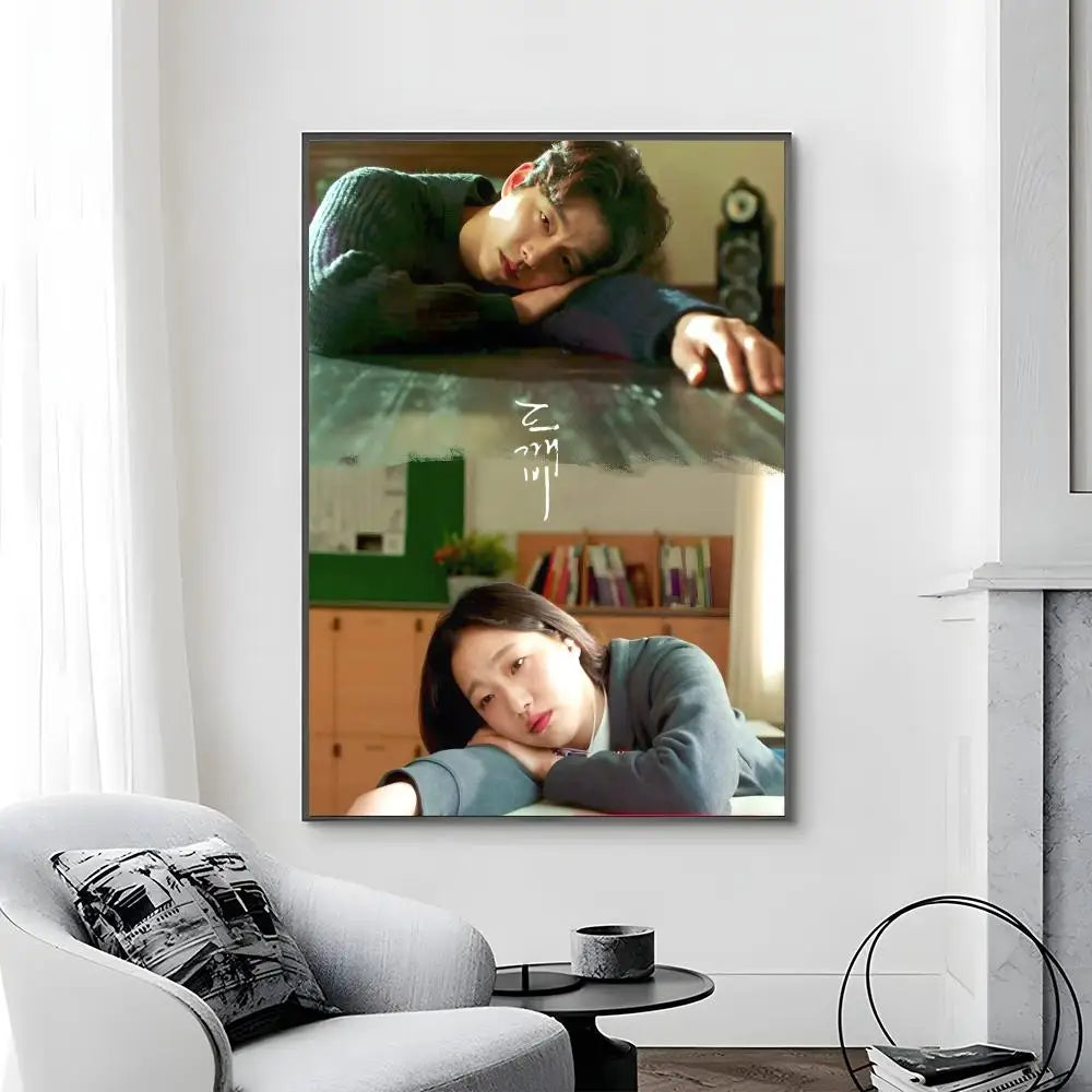 Korean drama Goblin poster canvas art featuring K-Culture design for home decor by HSF Marketplace