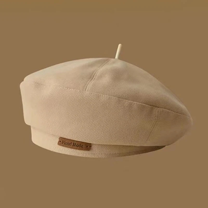 Women's luxurious woolen beret hat in a classic autumn and winter style by HSF Marketplace