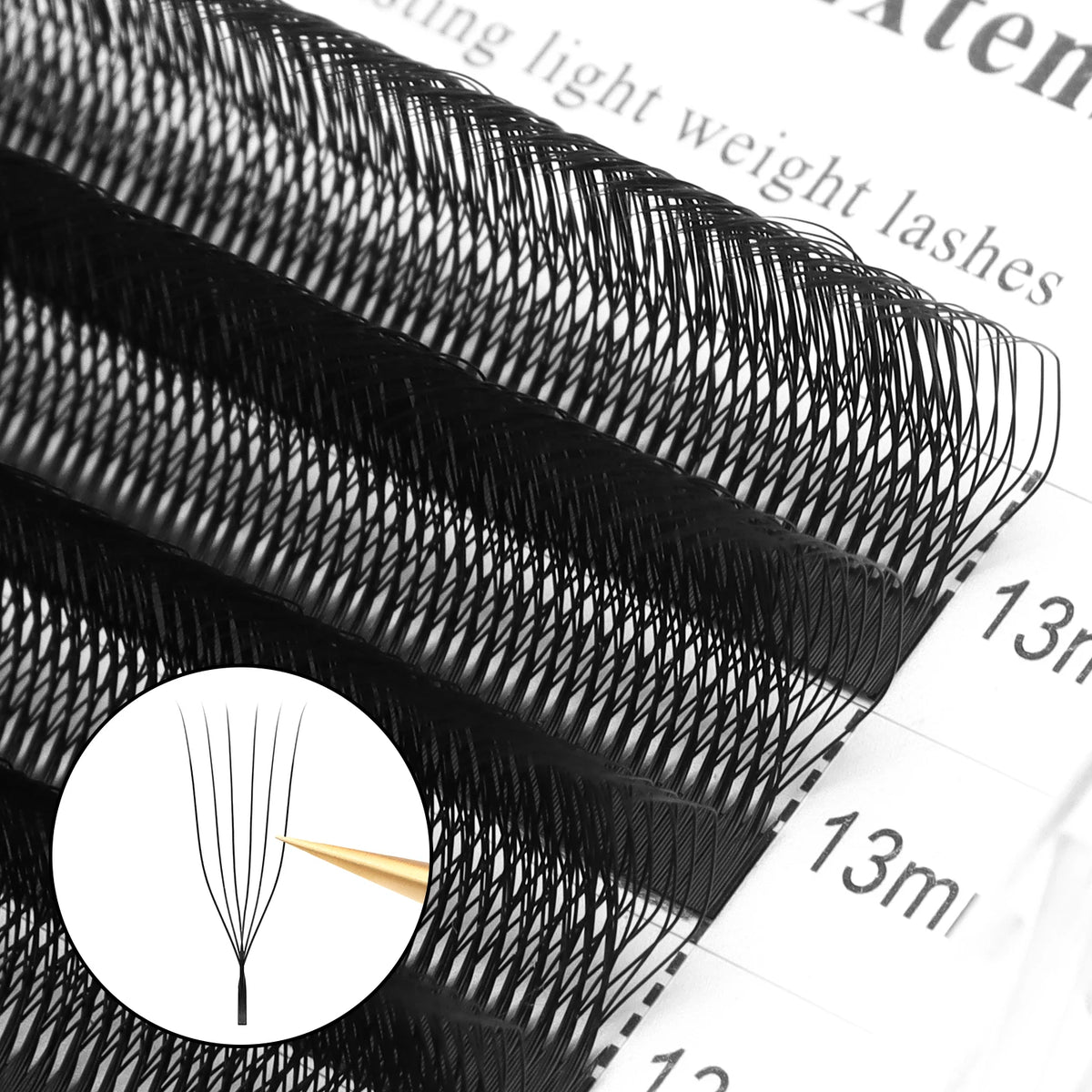6D U Shape Mink Eyelash Extensions by HSF Marketplace for voluminous, glamorous false lash styles