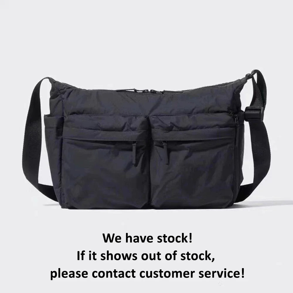 Stylish HSF Marketplace nylon multi-pocket messenger bag for women in a practical handbag design