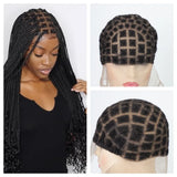 Knotless Full Lace Wig Box Braid Making Sew In Crochet Braids Cap Wig For Black Women Crochet Hair Extension with Baby Hair Wig