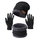 Men's winter hat, scarf and gloves set by HSF Marketplace for cold weather comfort