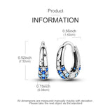 925 sterling silver hoop earrings with night sky gemstones by HSF Marketplace