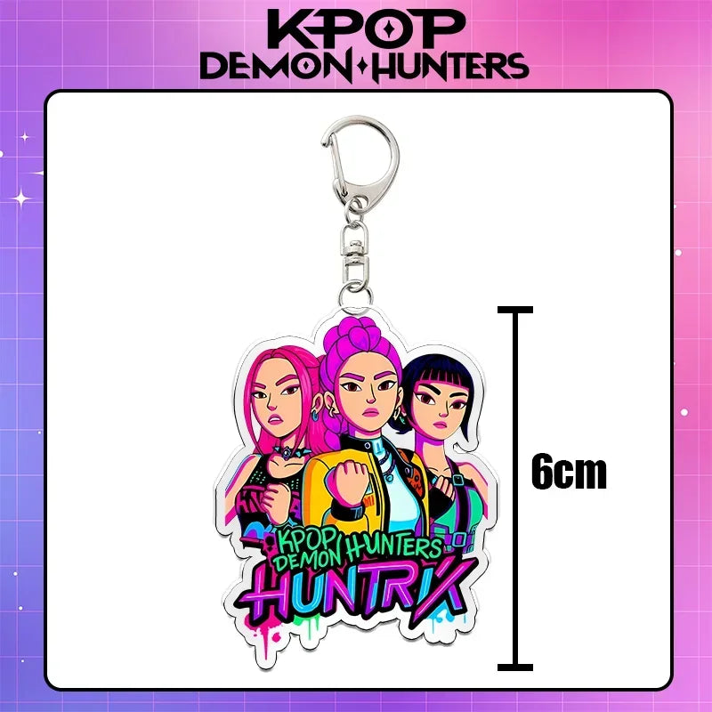 Kpop Demon Hunters acrylic keychain, unique anime accessory by HSF Marketplace