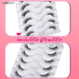 Natural half false eyelashes by HSF Marketplace, 5 or 10 pairs for effortless eye makeup looks