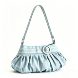 Y2K striped leopard shoulder bag for women with vintage luxury design, by HSF Marketplace
