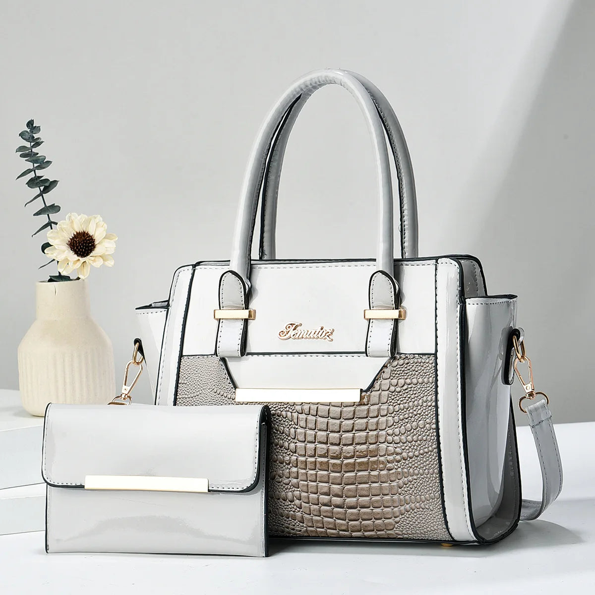 High-quality PU leather messenger handbag for women, luxury designer crossbody purse, HSF Marketplace, stylish ladies handbag.