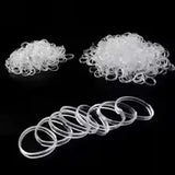 10g Clear Ponytail Rope Rubber Band Rubber Band Fixer Hairpin Hair Accessories Tools Hair Tie