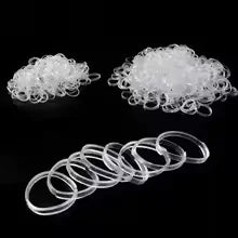 10g Clear Ponytail Rope Rubber Band Rubber Band Fixer Hairpin Hair Accessories Tools Hair Tie