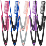 HSF Marketplace 2-in-1 hair comb and heat-resistant tongs, 10-pack styling tools