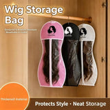 Transparent HSF Marketplace PEVA wig storage bag with zipper closure for hair styling tools