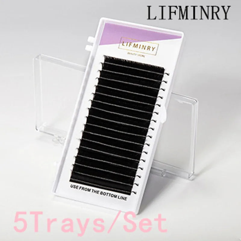 5 Pairs Set Premium Quality Fake Eyelashes Individual Mink Lashes Natural Looking Fake Eyelashes Soft And Durable