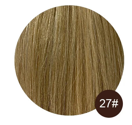7-piece clip-in human hair extensions, natural straight Remy hair weft in 12–26 inch lengths by HSF Marketplace