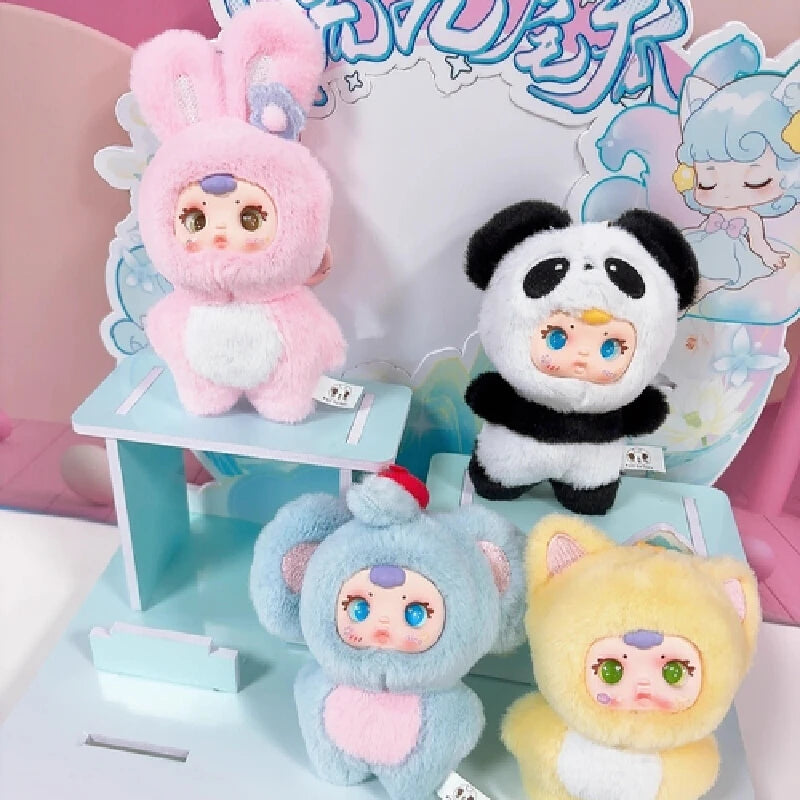 Cute V1 vinyl plush milk candy doll pendant blind box keychain and bag decoration collectible figure