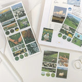 Washi paper stickers for scrapbooking, 40 aesthetic designs by HSF Marketplace