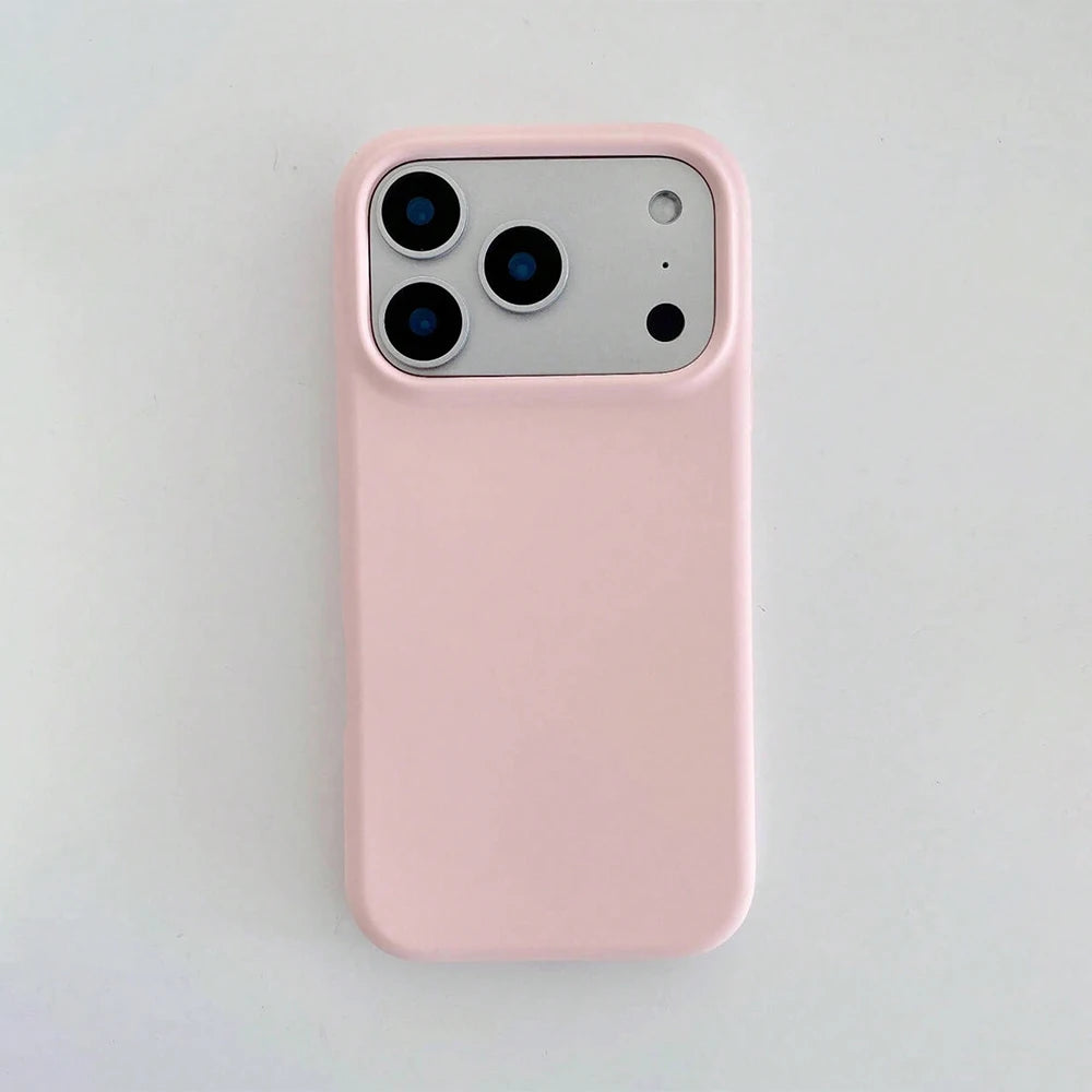 Pink minimalist soft phone case for iPhone 18 to 11 by HSF Marketplace