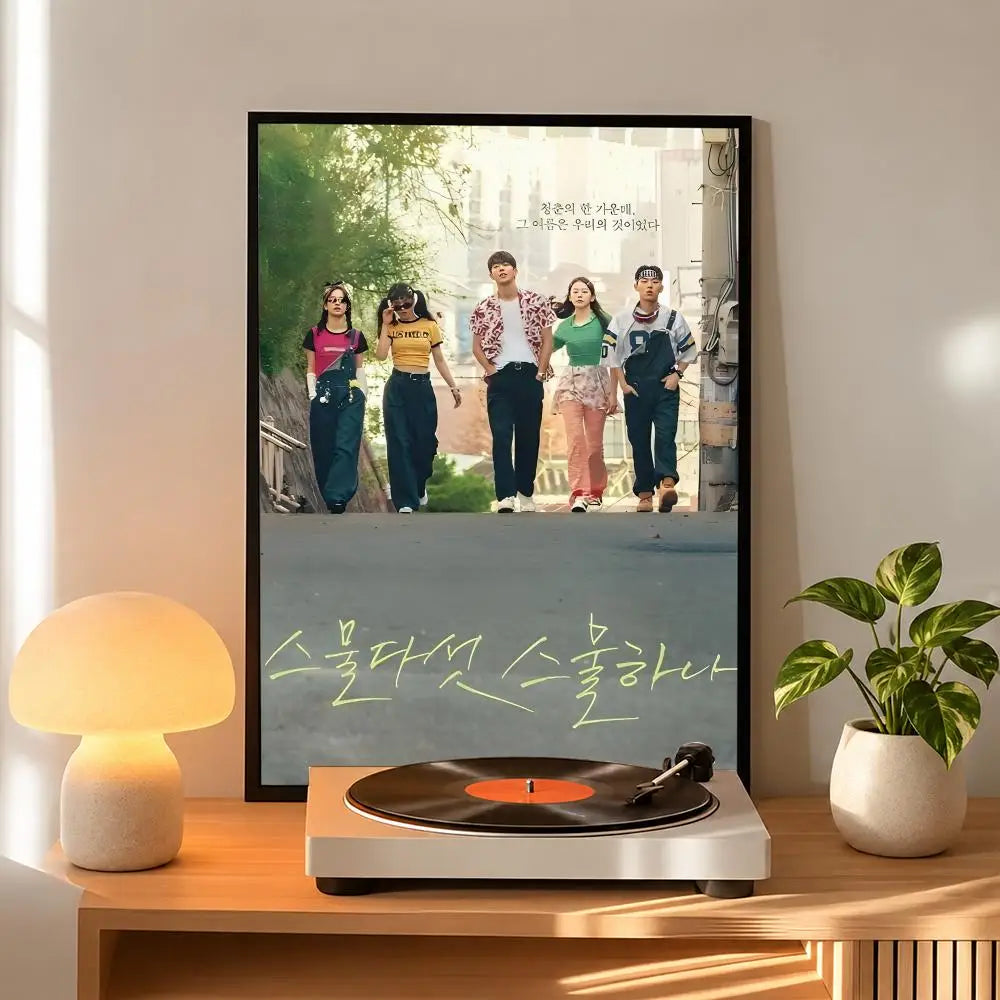 Korean romance drama series art poster for home decor, K-culture merch by HSF Marketplace