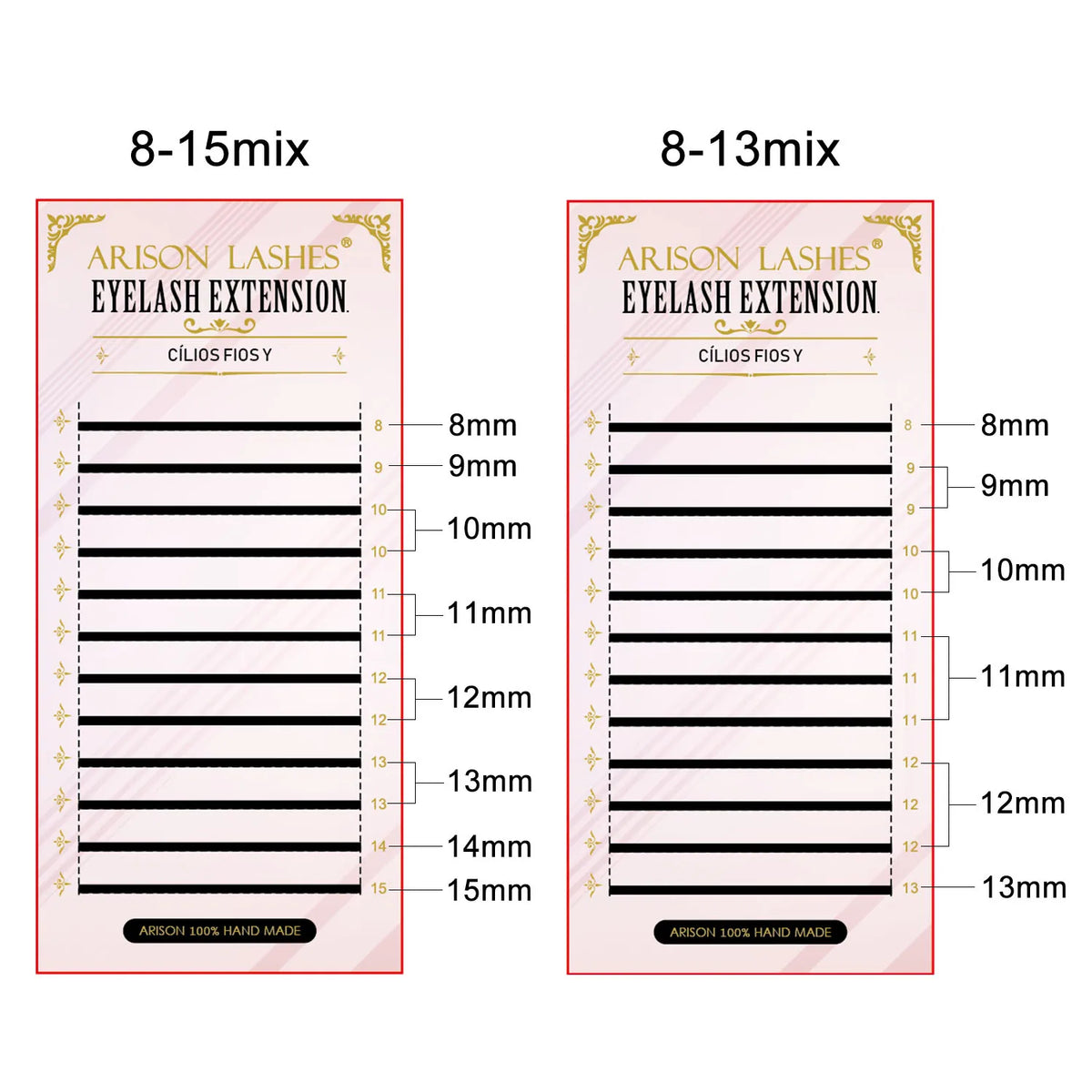 Arison 3D-6D W-Shape false eyelash extensions for creating volume fans