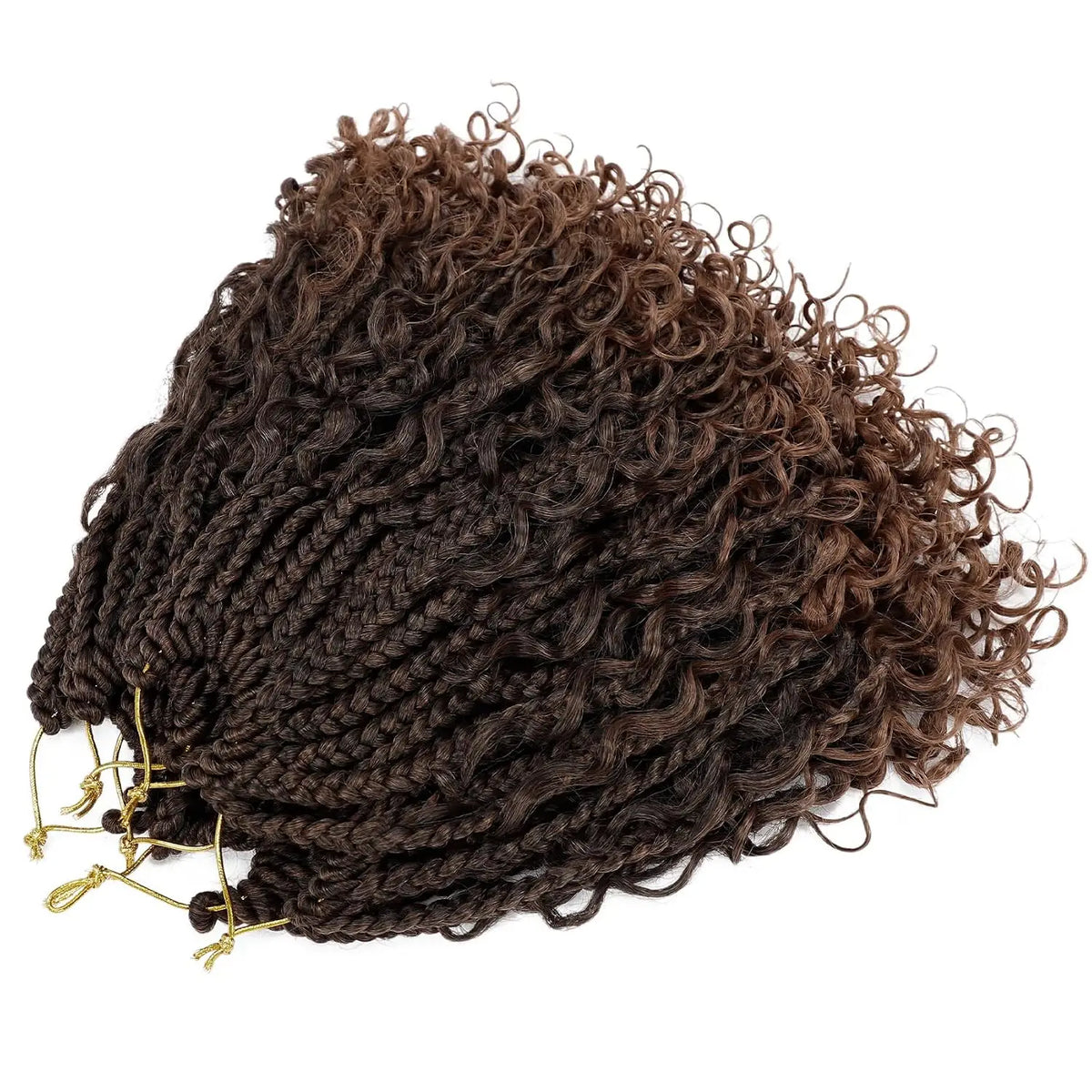 Goddess Box Braids Crochet Hair With Curly Ends 10 Inch Bohomian Box Braids Crochet Braids Synthetic Braiding Hair Extensions
