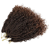 Goddess Box Braids Crochet Hair With Curly Ends 10 Inch Bohomian Box Braids Crochet Braids Synthetic Braiding Hair Extensions