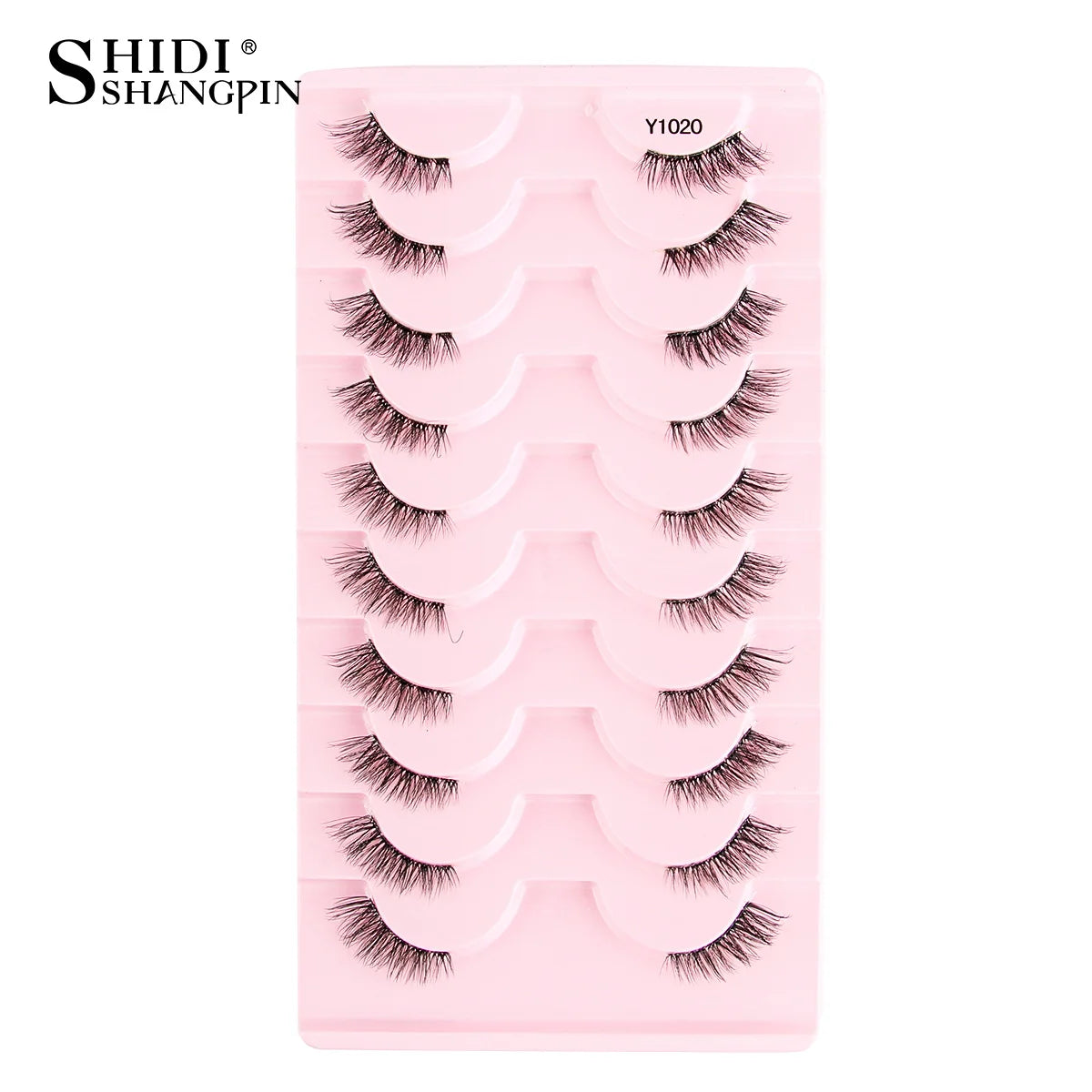 Half Eyelashes False Lashes 10-5 Pairs Cat Eye Eyelashes Eyelash Extension 3D Mink Half Lash Natural Makeup Faux Cils Maquiagem