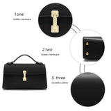 Small women's handbag by HSF Marketplace with shoulder strap and top handle, featuring a sleek crossbody purse design.